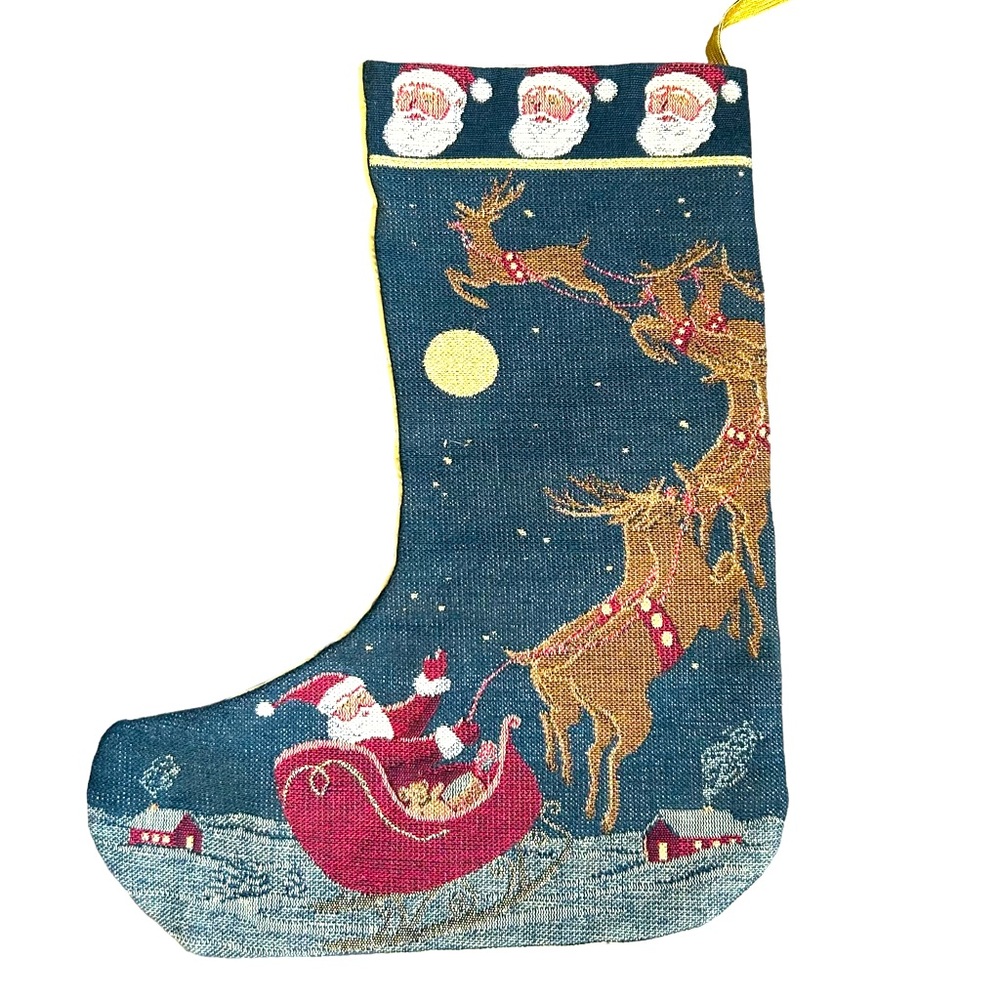 Vintage Christmas Stocking Tapestry